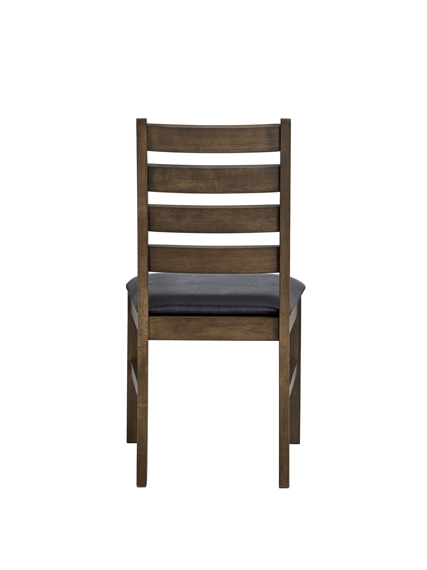 Damica Synthetic Leather Upholstered Side Chair (Set-2) with Ladder Back Design