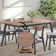 Mesa de comedor rectangular Rebi de 59 pulgadas de largo