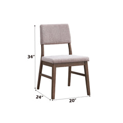 Silla auxiliar tapizada Seda de 86 cm de alto (juego de 2)