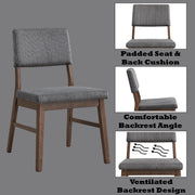 Seda 34"H Upholstered Side Chair (Set-2)