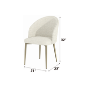 Cora 32"H Upholstered Side Chair (Set of 2)