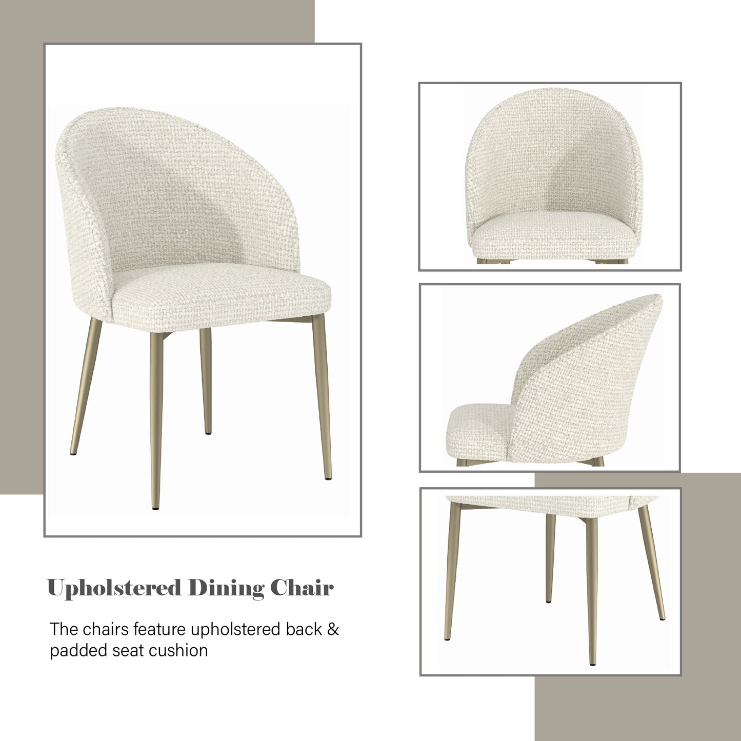 Cora 32"H Upholstered Side Chair (Set of 2)