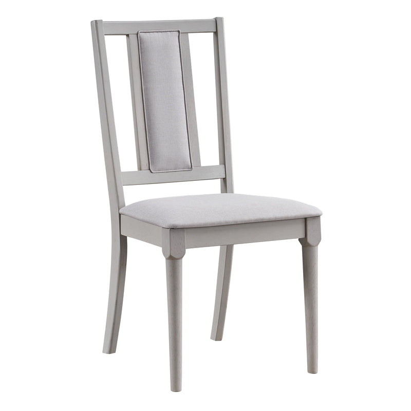 Silla auxiliar Marta de 99 cm de alto, tapizada y sin brazos (juego de 2)