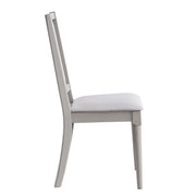 Silla auxiliar Marta de 99 cm de alto, tapizada y sin brazos (juego de 2)