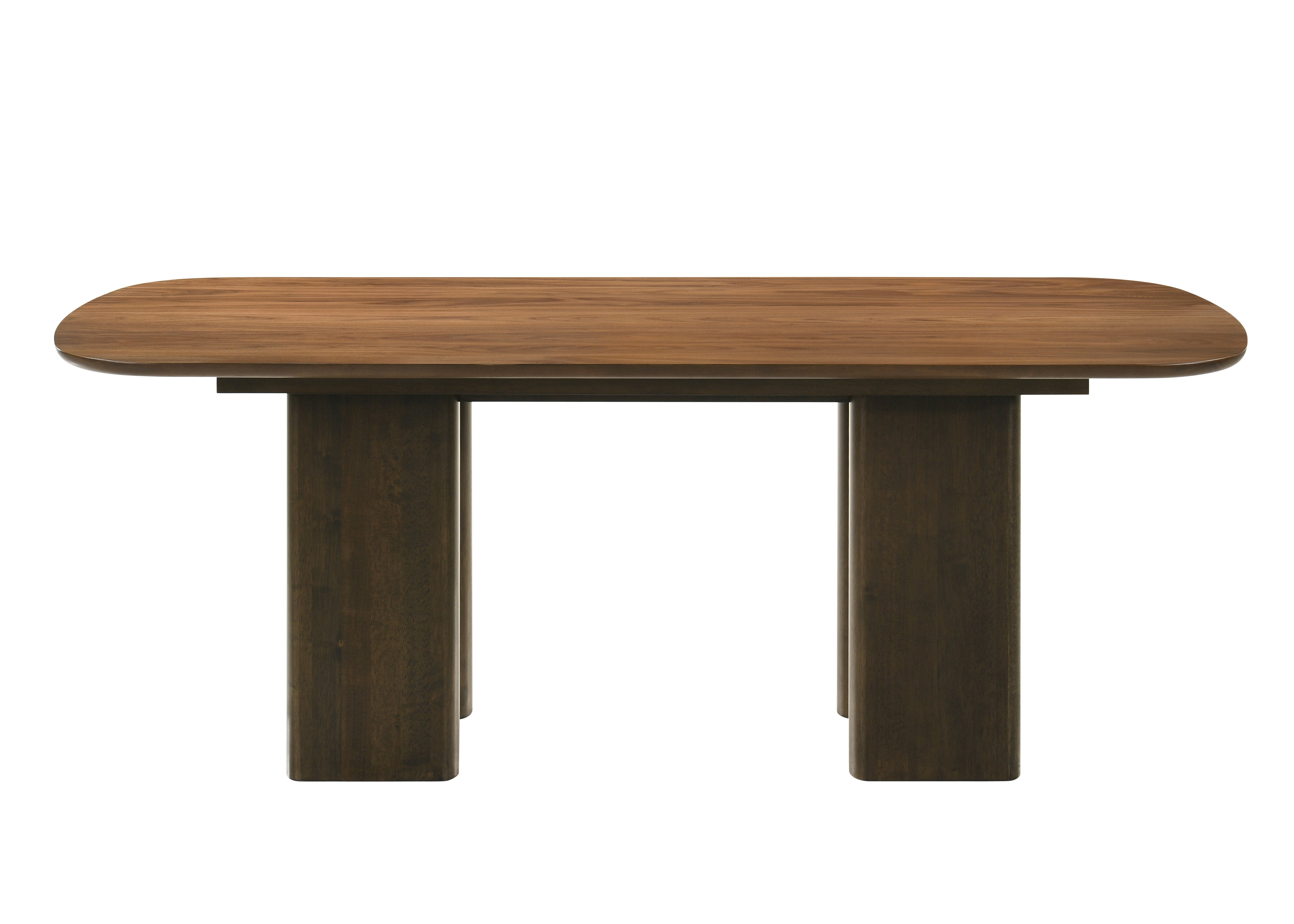 Delina Rectangular Dining Table with Rounded Edges – Canales Furniture