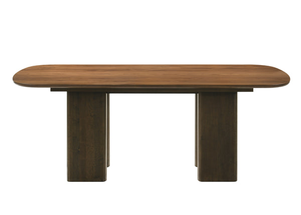 Delina Rectangular Dining Table with Rounded Edges