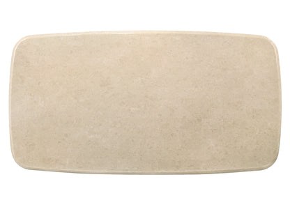 Kasha Rectangular Dining Table with Natural Marble Top