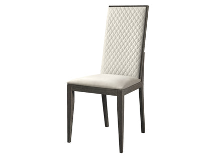 Venezia Synthetic Leather Upholstered Side Chair (Set-2)