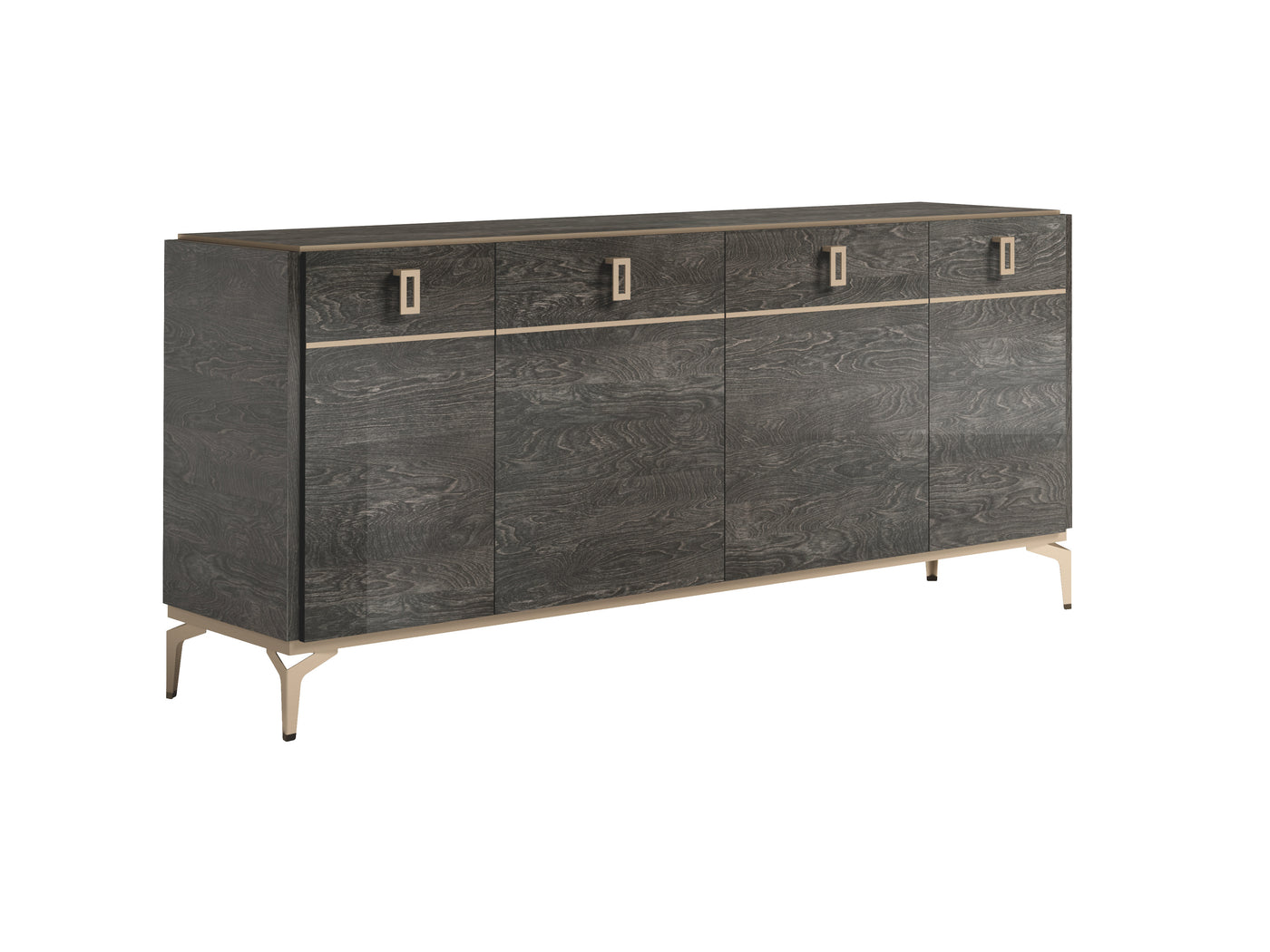 Venezia Rectangular Server with High Gloss Acrylic Lacquer Legs