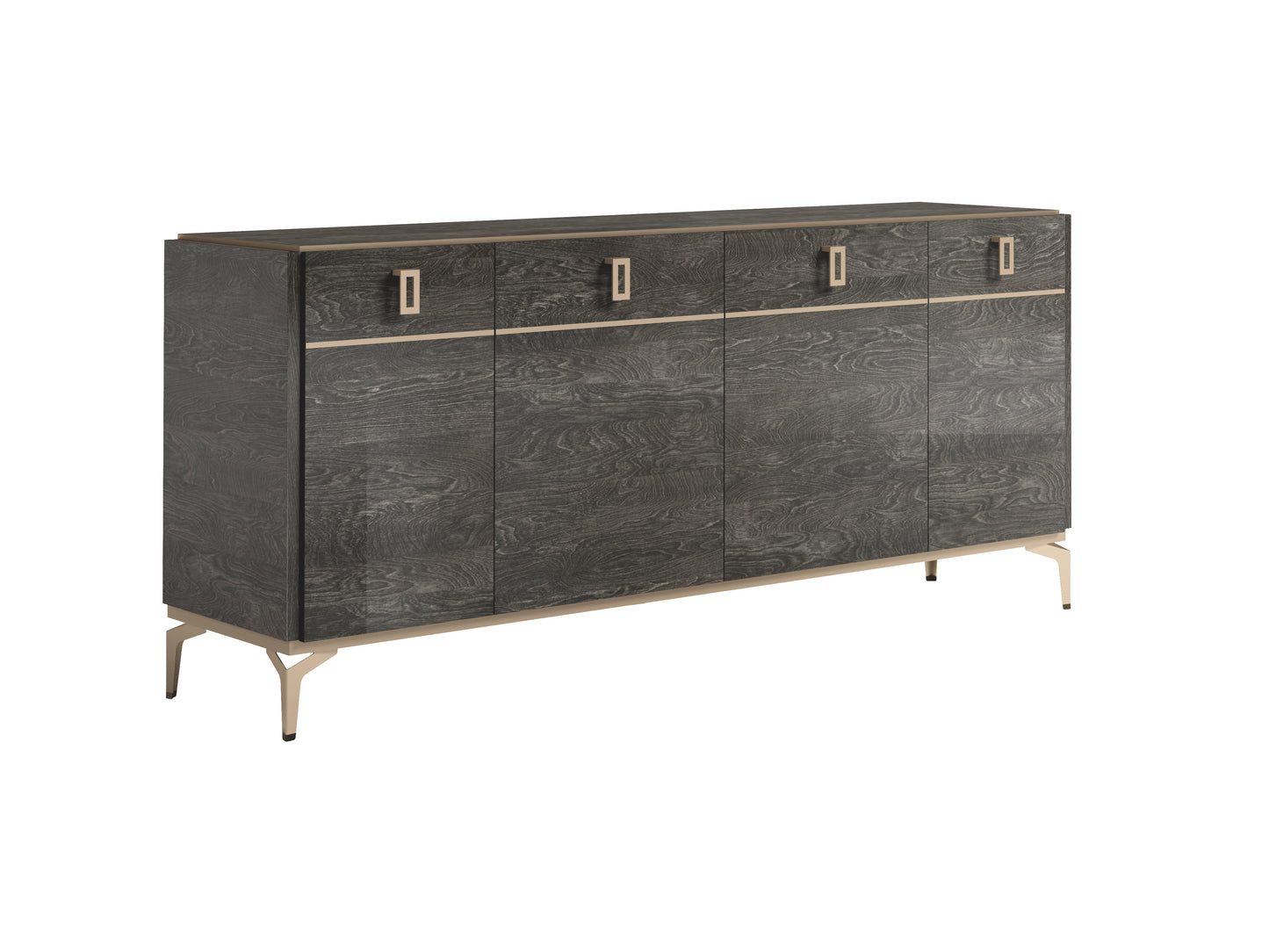 Venezia Rectangular Server with High Gloss Acrylic Lacquer Legs