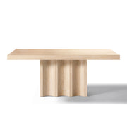 Inca Rectangular Dining Table with Travertine Stone Top