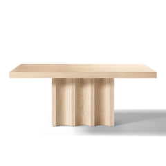 Inca Rectangular Dining Table with Travertine Stone Top