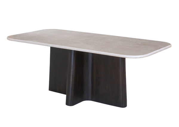 Jacory Rectangular Dining Table with Bottocino Marble Top