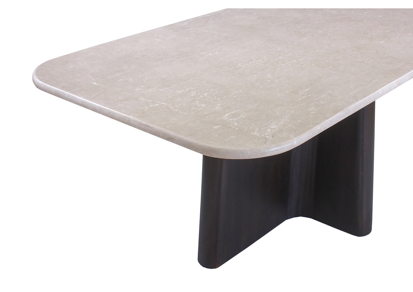 Jacory Rectangular Dining Table with Bottocino Marble Top