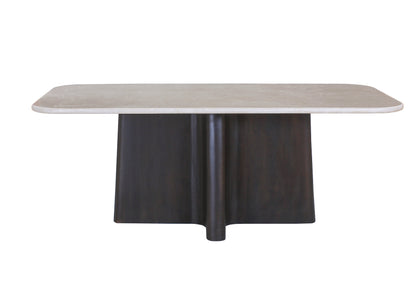 Jacory Rectangular Dining Table with Bottocino Marble Top