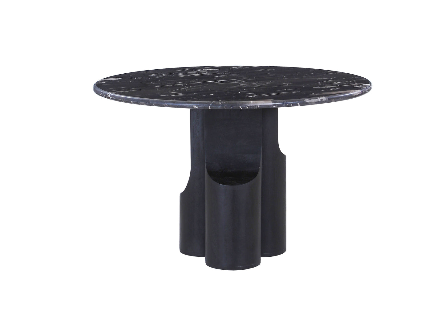 Kinton Round Dining Table with Natural Marble Top