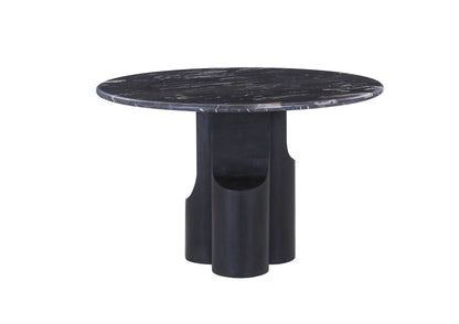 Kinton Round Dining Table with Natural Marble Top
