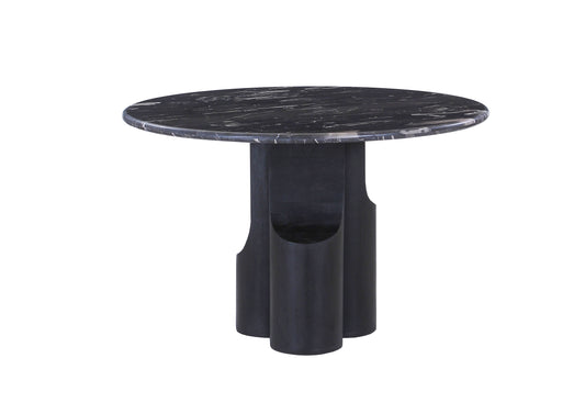 Kinton Round Dining Table with Natural Marble Top