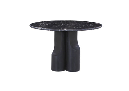 Kinton Round Dining Table with Natural Marble Top