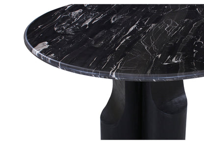 Kinton Round Dining Table with Natural Marble Top