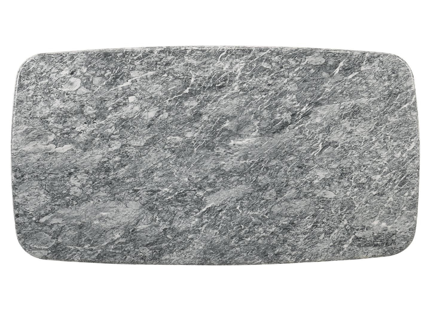 Dillon Rectangular Dining Table with Natural Marble Top