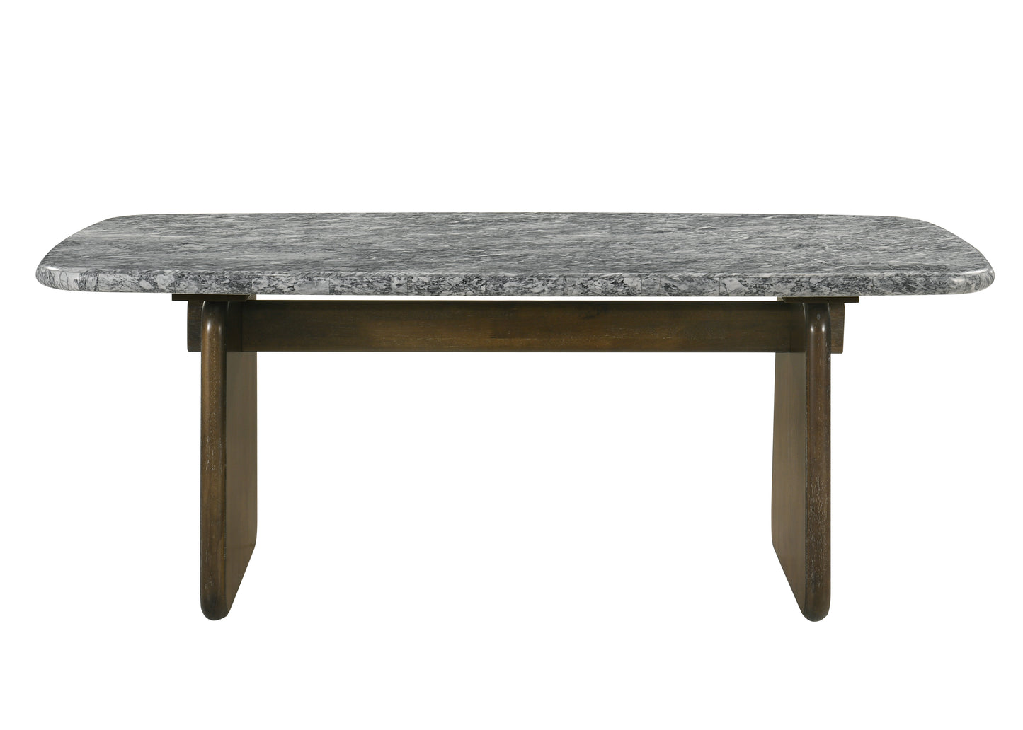 Dillon Rectangular Dining Table with Natural Marble Top