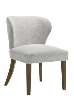 Dillon Chenille Upholstered Side Chair (Set-2) with Wingback Design