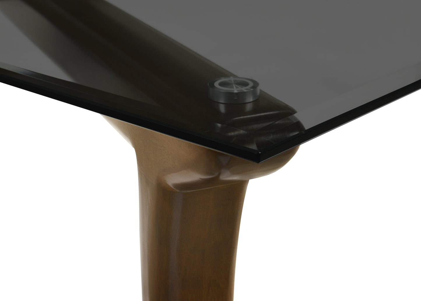 Danzel Rectangular Dining Table with Glasss Top