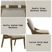Danzel Chenille Upholstered Side Chair (Set-2)