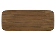 Delmon Rectangular Dining Table with Double Wooden Pedestals