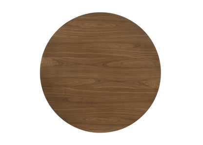 Delmon Round Dining Table with Wooden Pedestal