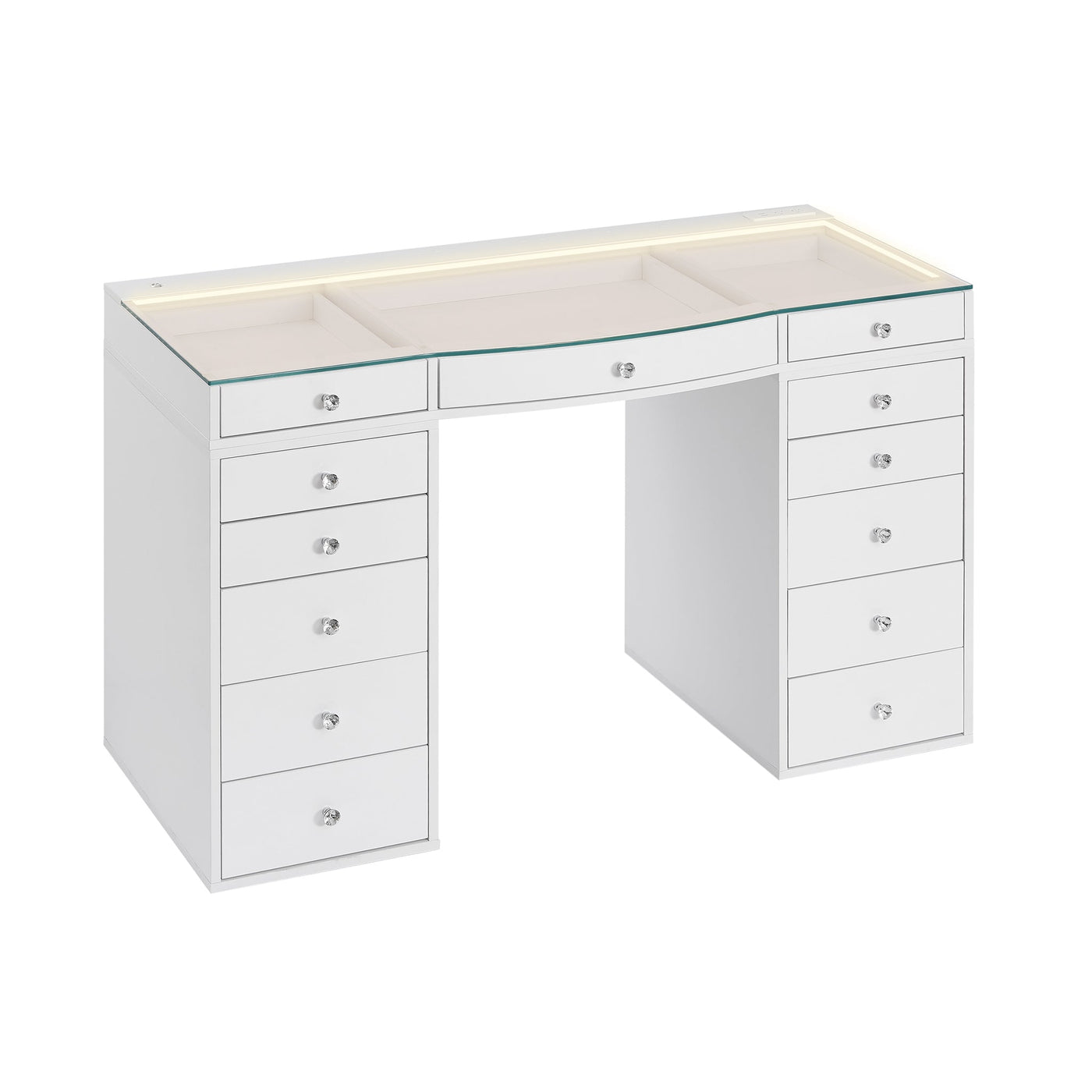 SlayStation® Contour Plus 2.0 Vanity Table w/ LED Light