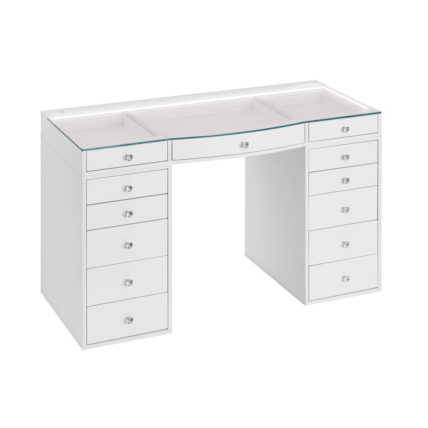 SlayStation® Contour Plus 2.0 Vanity Table w/ LED Light