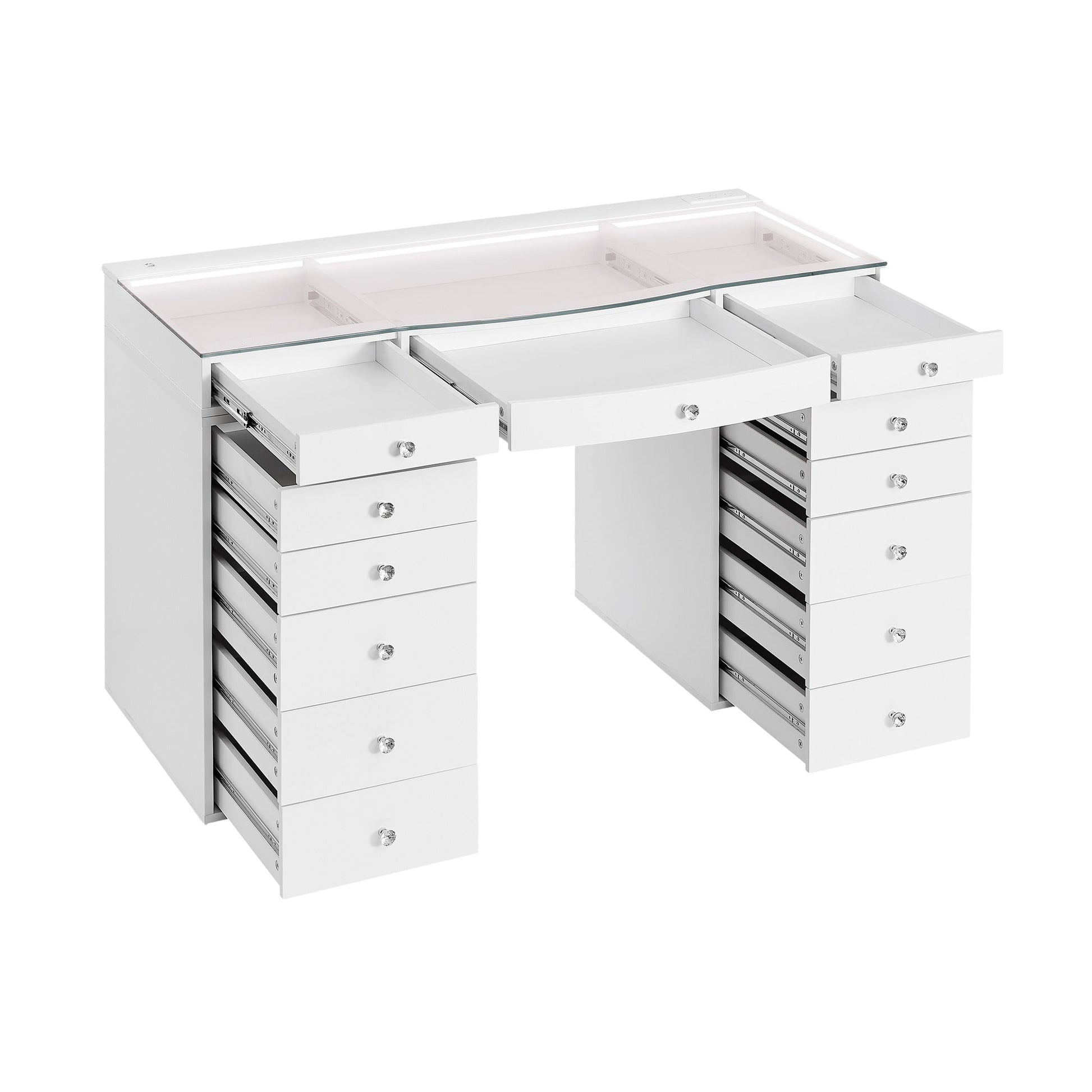 SlayStation® Contour Plus 2.0 Vanity Table w/ LED Light