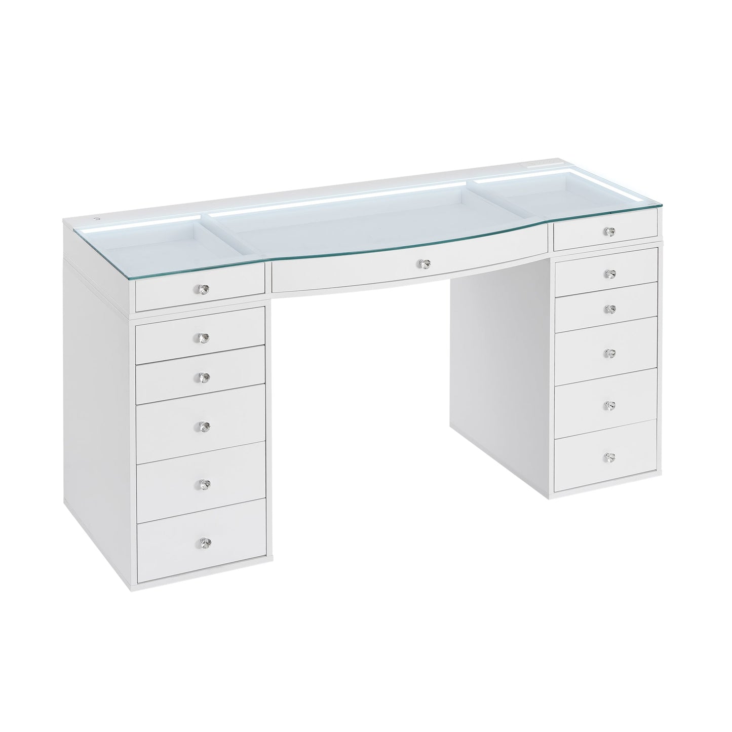 SlayStation® Contour Pro 2.0 Vanity Table w/ LED Light