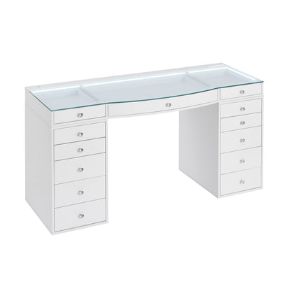 SlayStation® Contour Pro 2.0 Vanity Table w/ LED Light