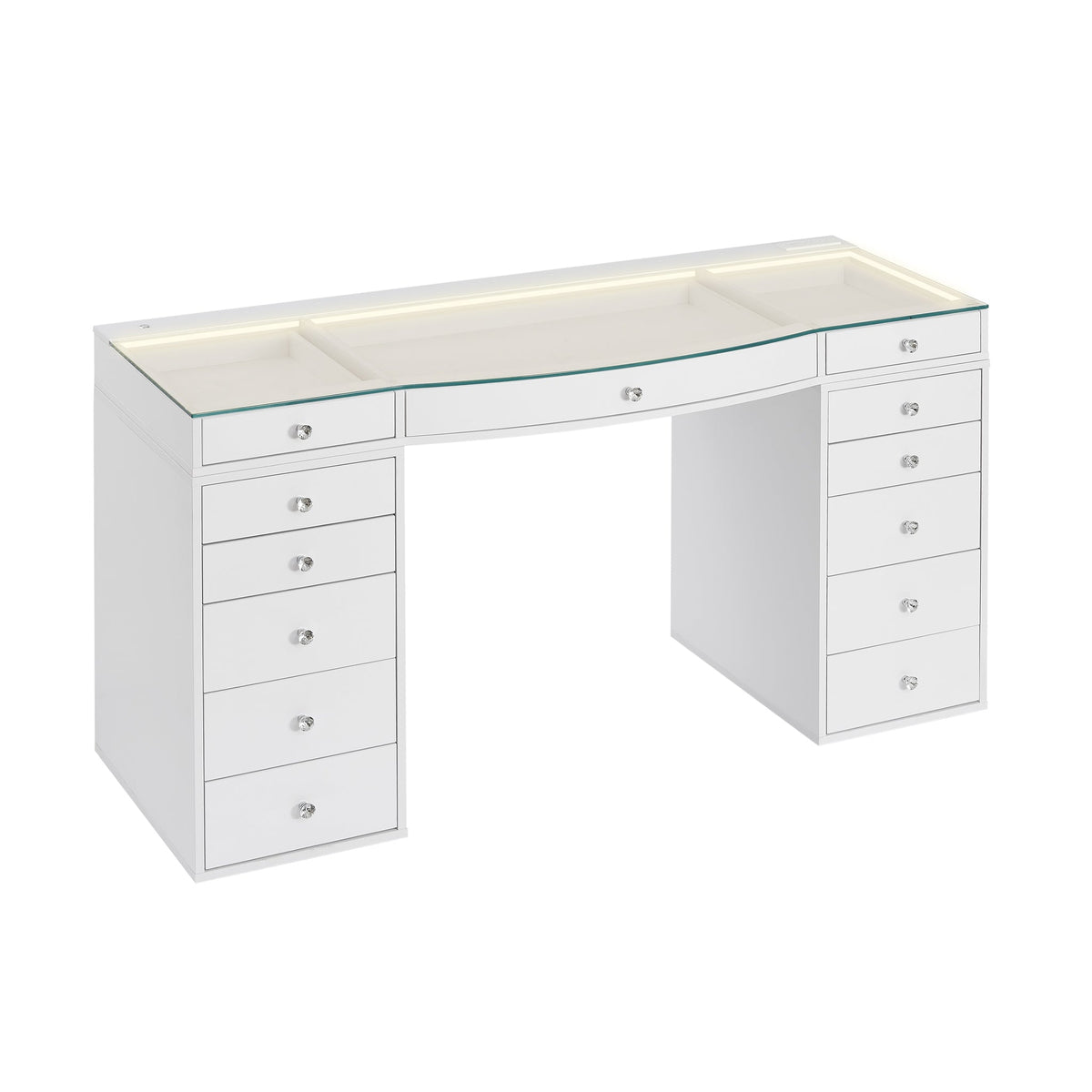 SlayStation® Contour Pro 2.0 Vanity Table w/ LED Light