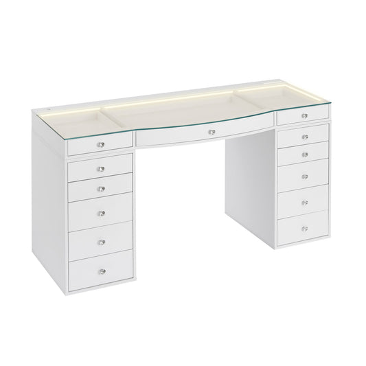 SlayStation® Contour Pro 2.0 Vanity Table w/ LED Light
