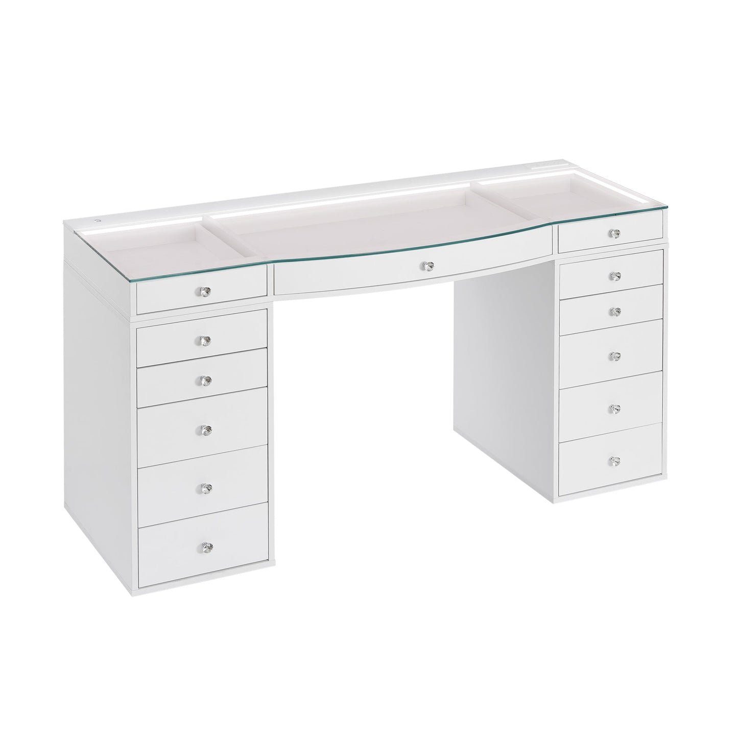 SlayStation® Contour Pro 2.0 Vanity Table w/ LED Light