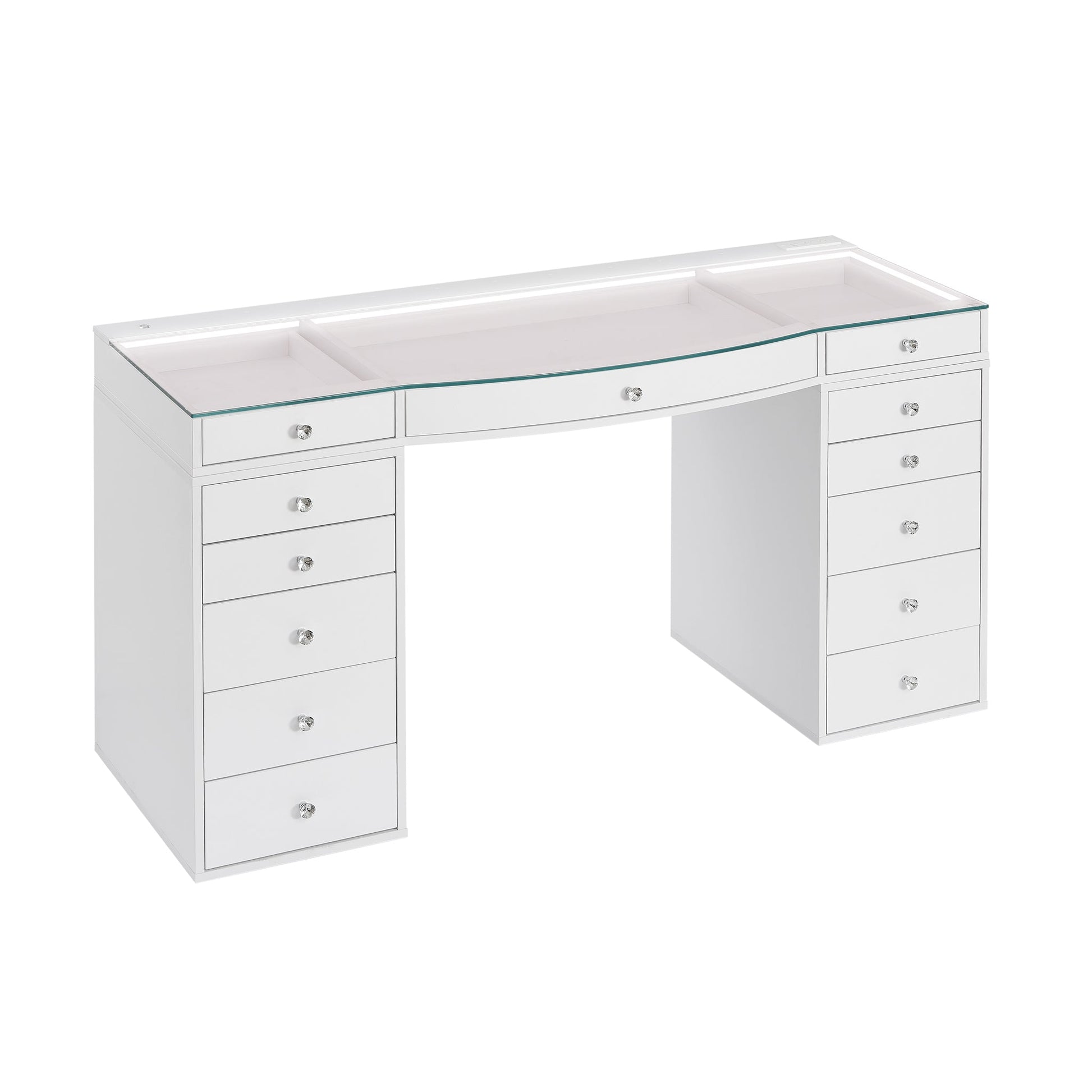 SlayStation® Contour Pro 2.0 Vanity Table w/ LED Light