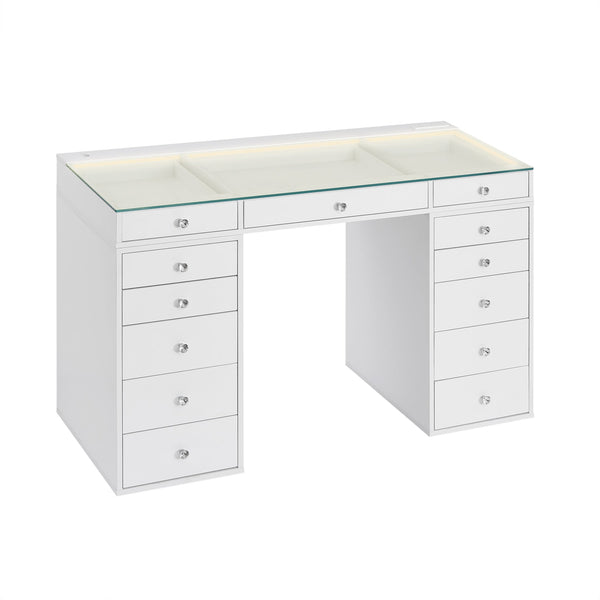 SlayStation® Lumina Plus 2.0 Vanity Table w/ LED Light