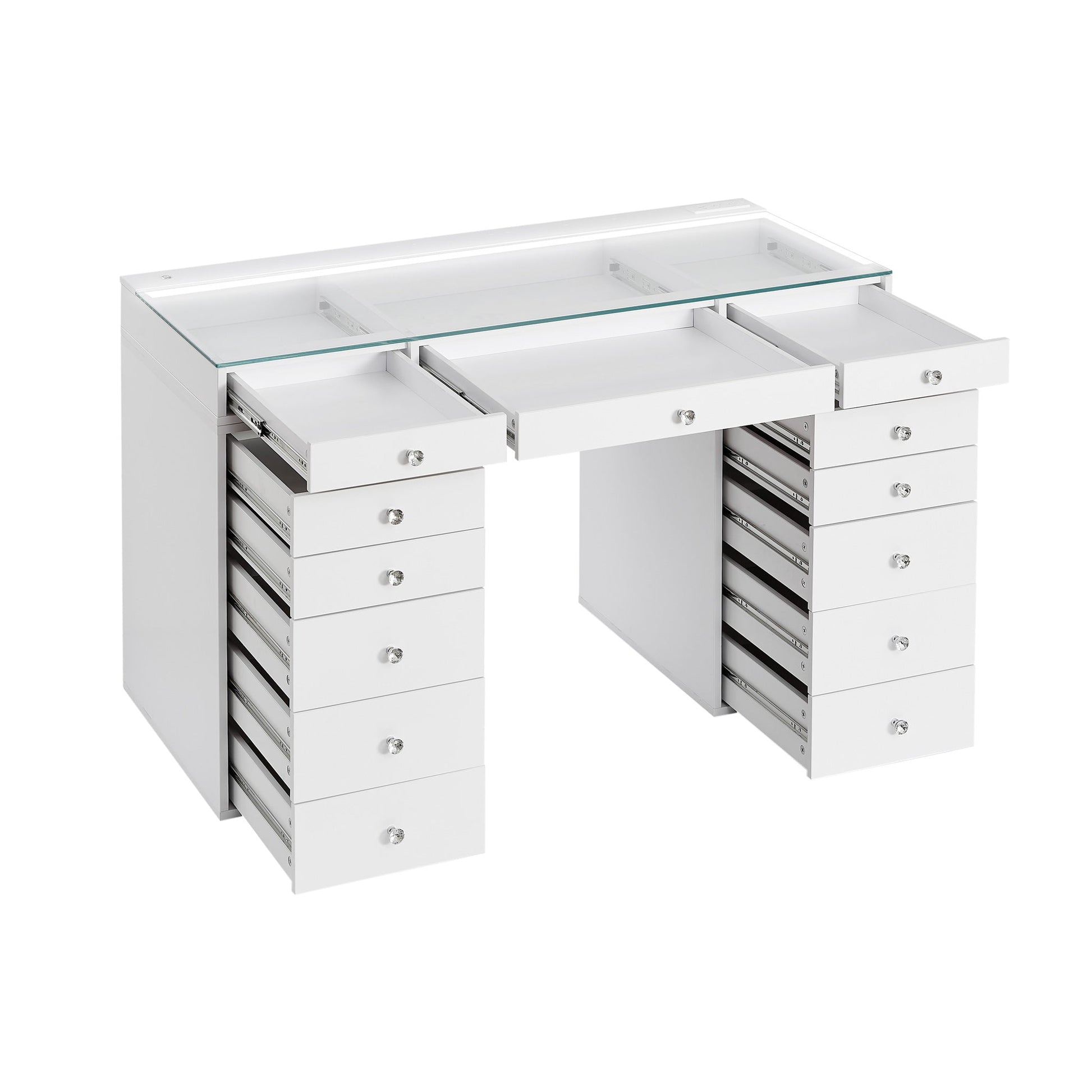 SlayStation® Lumina Plus 2.0 Vanity Table w/ LED Light