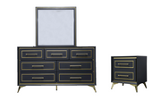 Auryn Dresser with Mirror & Tiffany Nightstand