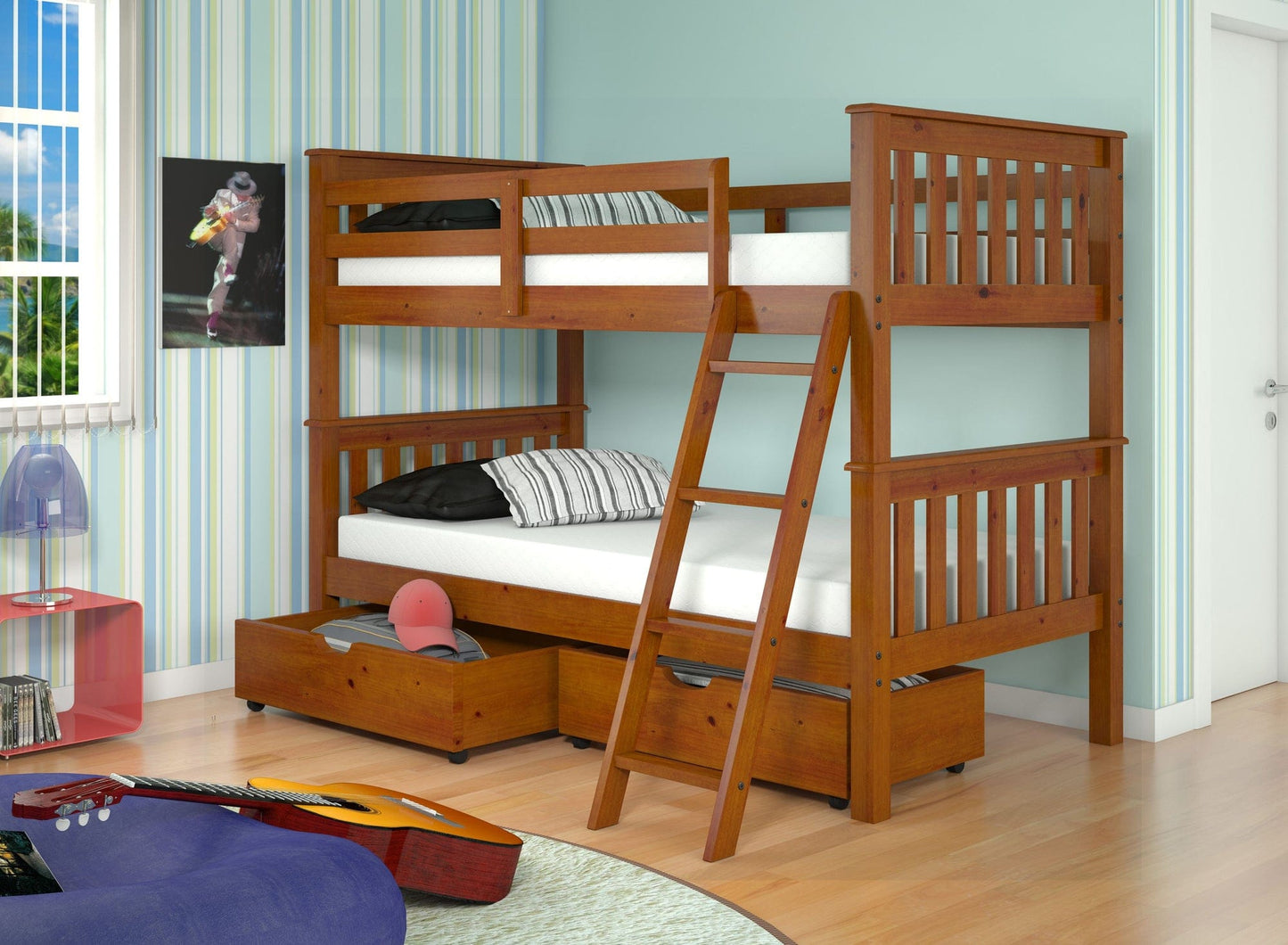Twin/Twin Mission Bunkbed