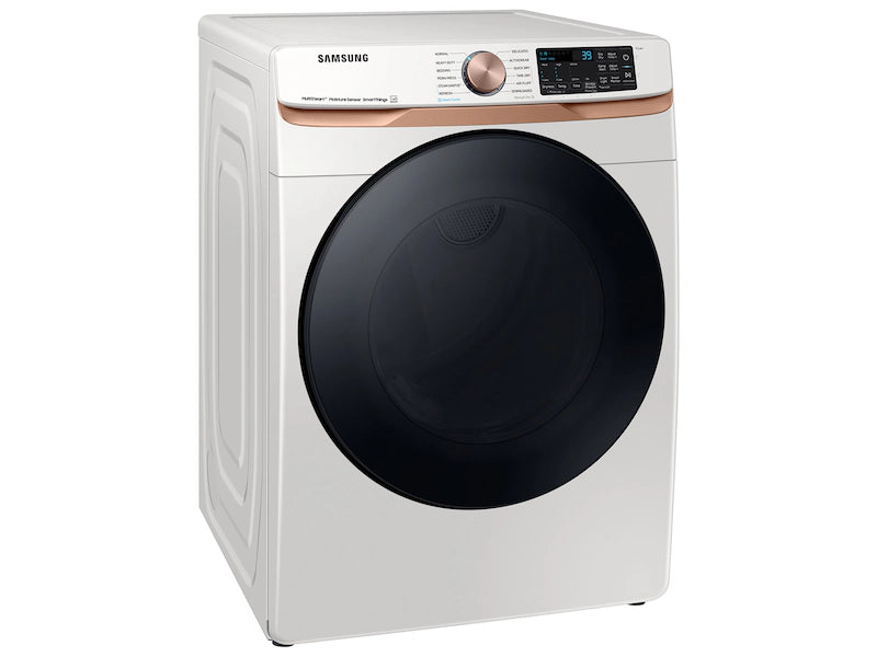 7.5 cu. ft. Smart Gas Dryer with Steam Sanitize+ and Sensor Dry in Ivory