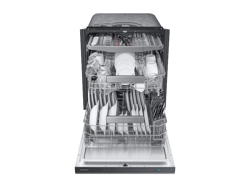 AutoRelease Smart 39dBA Dishwasher with Linear Wash in Black Stainless Steel