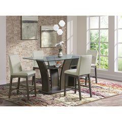 Dapper Rectangular Counter Dining Table in Walnut
