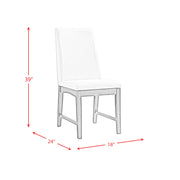 Dapper Dining Side Chair (Walnut Finish) (2 Per Pack) (Set of 2)