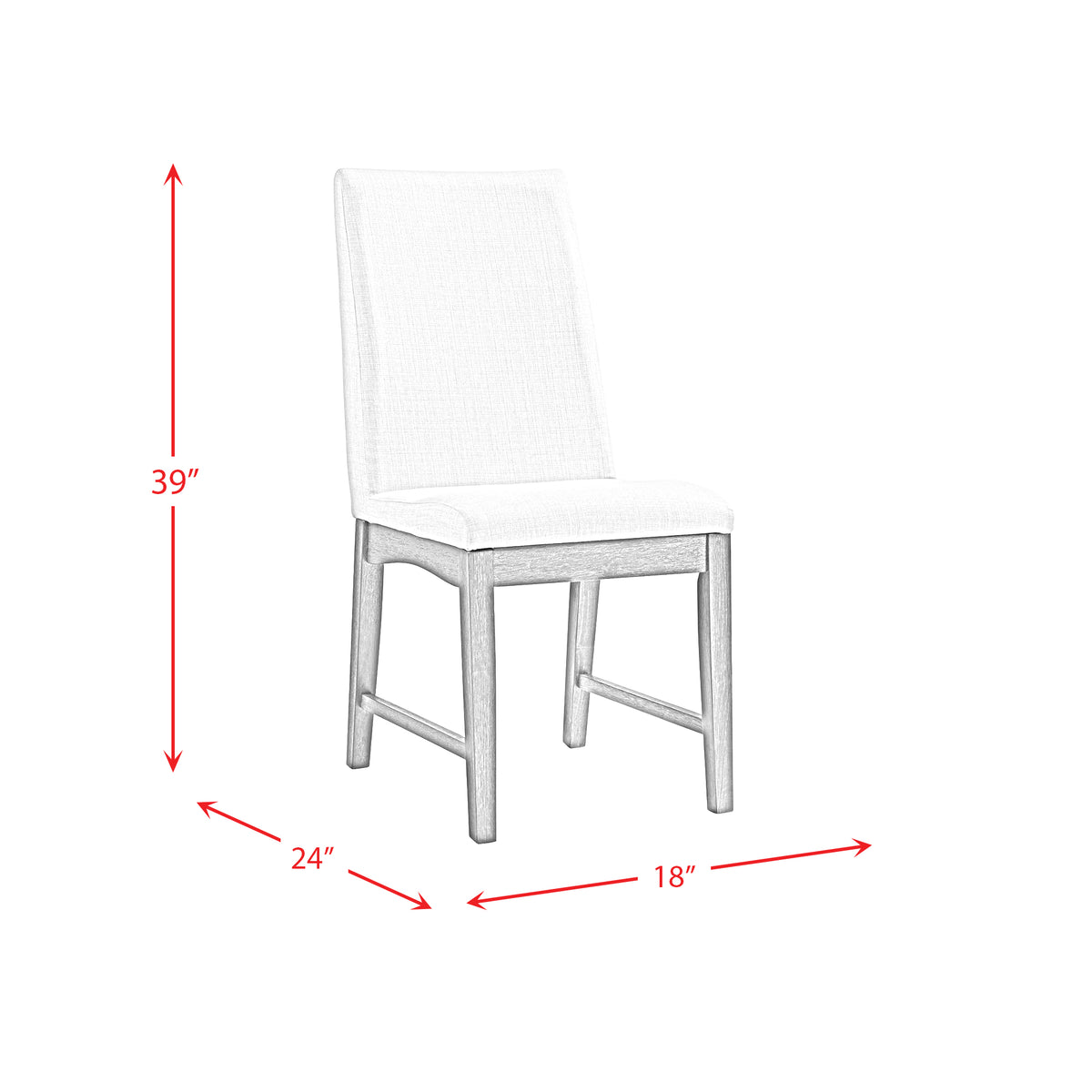 Dapper Dining Side Chair (Walnut Finish) (2 Per Pack) (Set of 2)