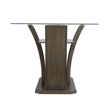 Dapper Rectangular Counter Dining Table in Walnut